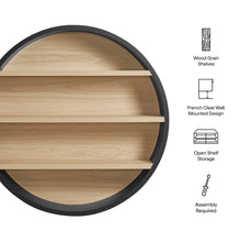 Load image into Gallery viewer, Romy 47" Round Wall Book Shelf
