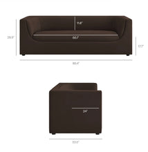 Load image into Gallery viewer, Hilda 86" Curved Back Performance Velvet Sofa
