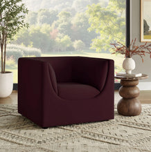 Load image into Gallery viewer, Hilda Curved Back Performance Velvet Armchair
