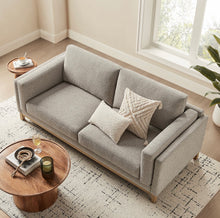 Load image into Gallery viewer, Roscoe 81 inch Fabric Sofa in Pewter
