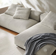 Load image into Gallery viewer, Solace 2-Piece Modular Corduroy Upholstered Sectional Sofa With Chaise
