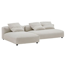 Load image into Gallery viewer, Solace 2-Piece Modular Corduroy Upholstered Sectional Sofa With Chaise
