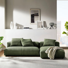 Load image into Gallery viewer, Solace 2-Piece Modular Corduroy Upholstered Sectional Sofa With Chaise
