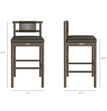 Load image into Gallery viewer, Eleni 5-Piece Outdoor Teak Wood Bar Set
