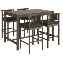 Load image into Gallery viewer, Eleni 5-Piece Outdoor Teak Wood Bar Set
