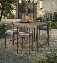 Load image into Gallery viewer, Eleni 5-Piece Outdoor Teak Wood Bar Set
