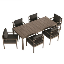 Load image into Gallery viewer, Eleni 7 Piece Outdoor Patio Teak Wood Dining Set
