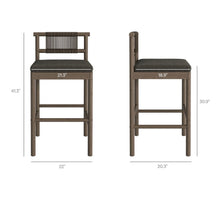 Load image into Gallery viewer, Eleni 3-Piece Outdoor Teak Wood Bar Set
