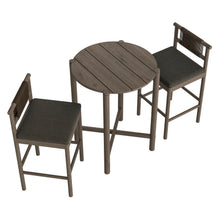 Load image into Gallery viewer, Eleni 3-Piece Outdoor Teak Wood Bar Set
