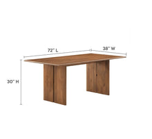 Load image into Gallery viewer, 72&quot; Wood Dining Table and Bench Set
