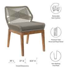Load image into Gallery viewer, Outdoor Patio Teak Wood Dining Chair
