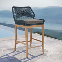 Load image into Gallery viewer, Outdoor Patio Teak Wood Bar Stool
