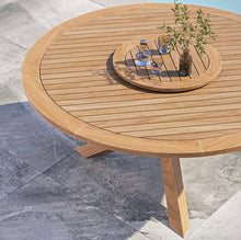 Load image into Gallery viewer, 63&quot; Outdoor Patio Teak Wood Dining Table

