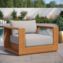 Load image into Gallery viewer, Outdoor Patio Acacia Wood Chair
