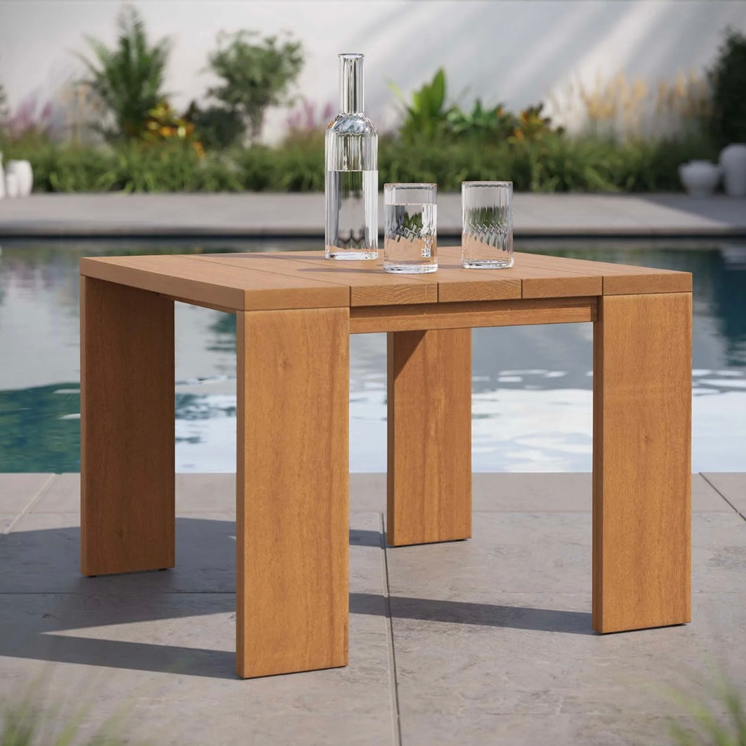 Outdoor Patio Acacia Wood Side Table