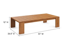 Load image into Gallery viewer, Outdoor Patio Acacia Wood Coffee Table

