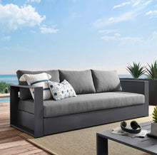 Load image into Gallery viewer, Outdoor Patio Powder-Coated Aluminum Sofa
