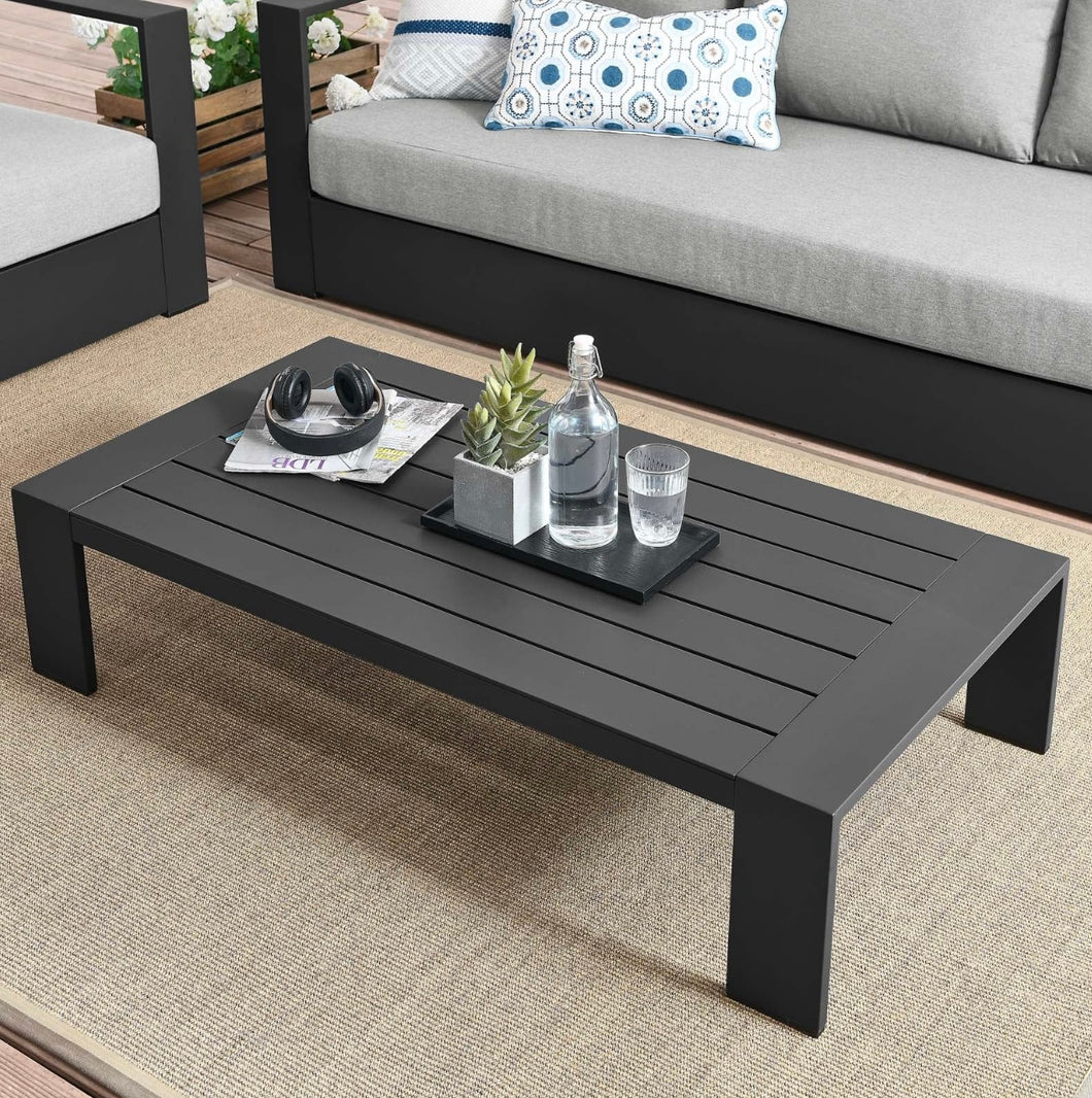 Outdoor Patio Powder-Coated Aluminum Coffee Table