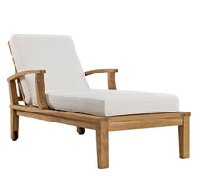 Load image into Gallery viewer, Outdoor Patio Teak Single Chaise
