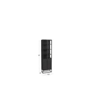 Load image into Gallery viewer, 83” Black Tall Storage Cabinet
