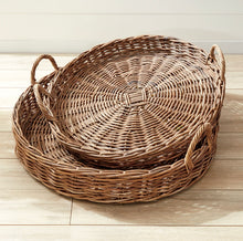 Load image into Gallery viewer, NORMANDY EXTRA LARGE LOW ROUND BASKETS, SET OF 2
