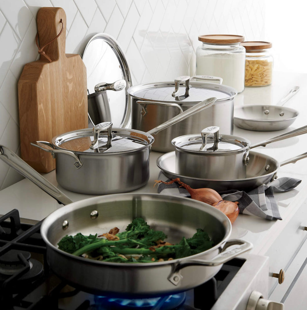 All-Clad ® d5 ® Brushed Stainless Steel 10-Piece Cookware Se