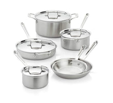 Load image into Gallery viewer, All-Clad ® d5 ® Brushed Stainless Steel 10-Piece Cookware Se
