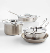 Load image into Gallery viewer, All-Clad ® d5 Brushed Stainless Steel 7-Piece Cookware Set
