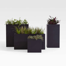 Load image into Gallery viewer, Rectangular Black Planter
