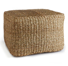 Load image into Gallery viewer, Seagrass Ottoman and Pouf
