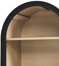 Load image into Gallery viewer, Evie Arched Narrow Bookcase Display Cabinet in Black
