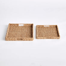 Load image into Gallery viewer, Seagrass Rectangular Trays, set of 2
