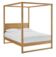 Load image into Gallery viewer, Alva Queen Wood Canopy Platform Bed
