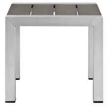 Load image into Gallery viewer, Shore 3 Piece Outdoor Patio Aluminum Set in Silver Gray
