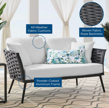 Load image into Gallery viewer, Stance Outdoor Patio Aluminum Loveseat and Sofa
