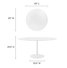 Load image into Gallery viewer, Lippa 60&quot; Round Wood Dining Table in White

