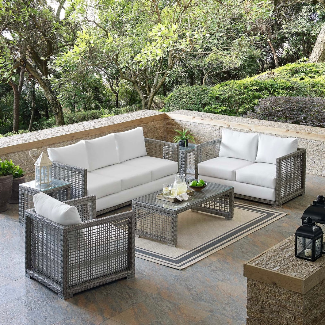 Aura Outdoor Patio Wicker Rattan Set