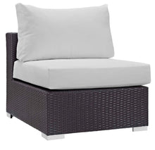 Load image into Gallery viewer, Convene 5 Piece Set Outdoor Patio with Fire Pit in Espresso White
