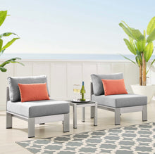 Load image into Gallery viewer, Shore 3 Piece Sunbrella® Fabric Outdoor Patio Aluminum Set
