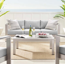 Load image into Gallery viewer, Shore 4 Piece Sunbrella® Fabric Outdoor Patio Aluminum Set
