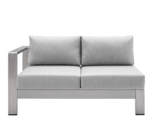 Load image into Gallery viewer, Shore 9 Piece Sunbrella® Fabric Outdoor Patio Aluminum Sectional Sofa Set
