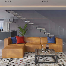 Load image into Gallery viewer, Mingle Vegan Leather Sectional Sofa
