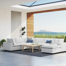 Load image into Gallery viewer, Commix 7-Piece Sunbrella® Outdoor Patio Sectional Sofa in White
