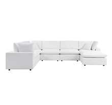 Load image into Gallery viewer, Commix 7-Piece Sunbrella® Outdoor Patio Sectional Sofa in White
