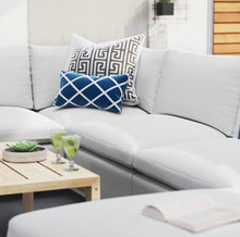 Load image into Gallery viewer, Commix 7-Piece Sunbrella® Outdoor Patio Sectional Sofa in White
