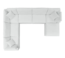 Load image into Gallery viewer, Commix 7-Piece Sunbrella® Outdoor Patio Sectional Sofa in White
