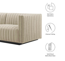 Load image into Gallery viewer, Conjure Channel Tufted Upholstered Fabric Loveseat
