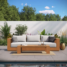 Load image into Gallery viewer, Tahoe Outdoor Patio Acacia Wood Furniture Set in Natural Light Gray
