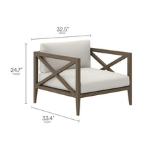 Load image into Gallery viewer, Northlake  Outdoor Patio Teak Wood Furniture Set in Weathered Gray
