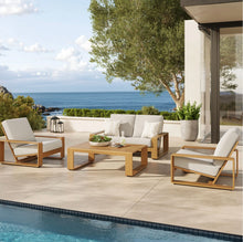 Load image into Gallery viewer, Lirienne 4-Piece Outdoor Patio Aluminum Faux Wood Furniture Set
